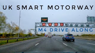 Driving on the UK Smart Motorway M4 [upl. by Becket]