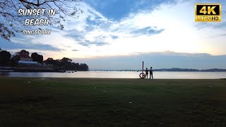 Sunset In Beach Singapore  Changi Beach Park [upl. by Galligan405]