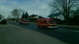 Einsatzfahrten 7  2x Feuerwehr an Kreuzung [upl. by Ibed]