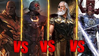 Thanos VS Darkseid VS Odin VS Galactus  Who Would Win [upl. by Axel]