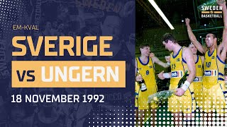 19921118 SverigeUngern EMkval Herrar  Öppet Arkiv 🗃 [upl. by Hough]