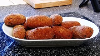 REZEPT HOLLÄNDISCHE FLEISCHKROKETTEN AUS GRILLRESTEN  schnell amp einfach selber machen [upl. by Nareik913]