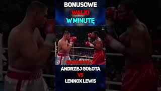 Bonusowe Walki W Minutę  Gołota VS Lewis shorts famemma cloutmma mma gołota lewis [upl. by Urbannai]