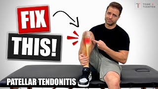 How To Fix Patellar Tendonitis  Tendinosis Jumper’s Knee Rehab Exercises [upl. by Satterfield955]