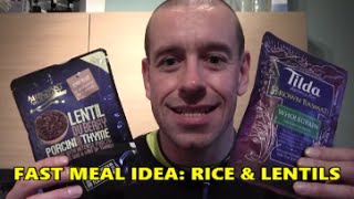 Fast High Protein Meal Idea Lentils amp Rice [upl. by Indys315]