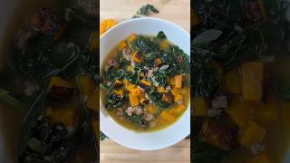 Butternut Squash Kale and Bean Soup  fall [upl. by Janek87]