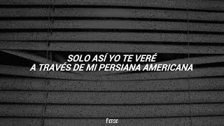 Soda Stereo  Persiana Americana Letra [upl. by Audres]