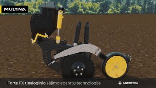 MULTIVA Forte FX tiesioginio NoTill sėjimo aparatų technologija  Agroteka [upl. by Petua788]