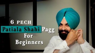 Patiala shahi pagg 6 pech  Easy way to tie  Best tips [upl. by Eelarbed]