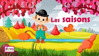 Les saisons comptine à gestes avec paroles Ⓓⓔⓥⓐ Chanson bébés [upl. by Nnahgiel]