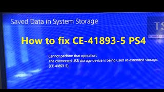 How to fix CE418935 PS4 Cannot perform that operation [upl. by Enael]