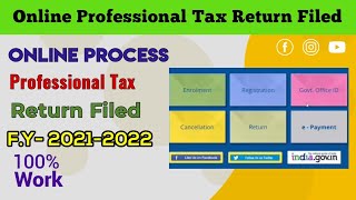 Online Professional Tax Return Filed  FY20212022   Step by step full tutorial video in Bengali [upl. by Ainessej]