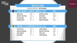 Backwell Flax Bourton CC T20 XI v Stoke Bishop CC Bristol Twenty20 [upl. by Kruger]