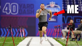 NFL Combine Player Vlog inside look [upl. by Lairret]