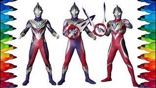 MEWARNAI ULTRAMAN TRIGGER TRUTH ULTRAMAN TRIGGER DAN TRIGGER POWER TYPE ultramantrigger [upl. by Ailssa806]