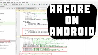 Basic ARCore Android program setup  ARCore on Android with Google quickstart PART 1 [upl. by Ayikat]