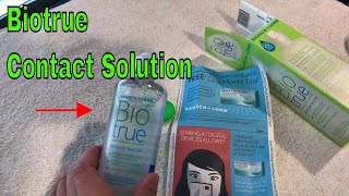 ✅ How To Use Bausch Lomb BioTrue Contact Lens Solution Review [upl. by Ocsinarf]