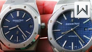 Audemars Piguet Royal Oak 15202 Jumbo vs 15400 Royal Oak 15202ST vs 15400ST Luxury Watch Review [upl. by Zevahc]