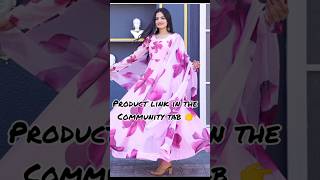 flipkart Floral print georgette stitched dress 78 off communitytab viralvideo pink subscribe [upl. by Porte]