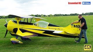 WORLDS LARGEST RC BIPLANE Pitts Python 85 scale UltraHD and 4K [upl. by Retsof]