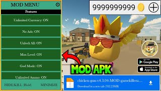 Chicken Gun Mod Menu 4304 Unlimited MoneyFly HackAuto fire  Chicken Gun Mod Apk [upl. by Nykal]