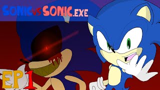 Sonic vs Sonicexe Animation EP 1 The Battle of Two Hedgehogs [upl. by Erdnael]