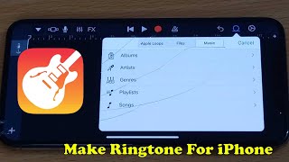 Make Ringtone For iPhone Using GarageBand  2022 Easy Method [upl. by Yhprum891]