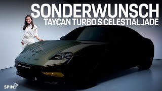 ENG The One and Only Porsche Taycan Turbo S Celestial Jade [upl. by Lithea54]