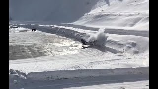 PA46 COURCHEVEL CRASH [upl. by Hayifas]