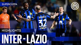 FLYING INTO THE FINAL ✈️🤩  INTER 30 LAZIO  HIGHLIGHTS SUPERCOPPA ITALIANA ⚫🔵🇬🇧 [upl. by Mcallister928]