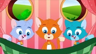 Nursery Rhymes By Kids Baby Club  Three Little Kittens Rhyme [upl. by Enilaf]