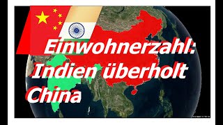 Bevölkerungsentwicklung Indien überholt China in der Einwohnerzahl [upl. by Ashling]