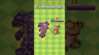 Headhunting Every Hero in Clash of Clans  Headhunter and Heroes Showdown Battle [upl. by Ahsikym423]