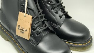 Dr Martens 1460 Originals EightEye LaceUp Boot Black Smooth Leather [upl. by Sillyrama226]