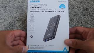 Anker PowerCore III Sense 10K Wireless Portable Charger Unboxing [upl. by Kironde]