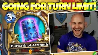 INSANE Bulwark Warrior  Will We Hit the Turn Limit ft Admirable  Zalae Hearthstone [upl. by Crifasi]