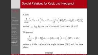 Lecture 3 Part 5 Anisotropic Elasticity [upl. by Scriven183]