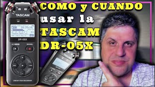 ⏺📷 COMO y CUANDO USAR la TASCAM DR05X ⏺📷 [upl. by Yrolg]