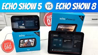 Echo Show 5 vs Echo Show 8 COMPARISON [upl. by Lepine]