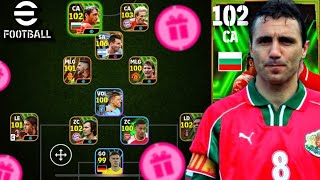 GAMEPLAY COM O STOICHKOV 102 ÉPICO GRÁTIS MELHOR ATACANTE SENDO O MAIS BUGADO DA BOX NO EFOOTBALL [upl. by Waddle]