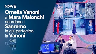 Che tempo che fa  Ornella Vanoni e Mara Maionchi ricordano i Sanremo in cui partecipò la Vanoni [upl. by Eikcir383]