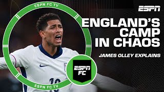 ENGLANDS CAMP WAS IN CHAOS 😳  James Olley on Englands international friendlies  ESPN FC [upl. by Raseda]