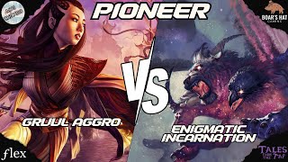 Gruul Aggro VS Enigmatic Incarnation MTG Pioneer [upl. by Nayllij]