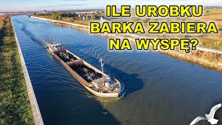 Przekop 4 etap  ile urobku wywozi barka na Wyspę Estyjską [upl. by Maples789]