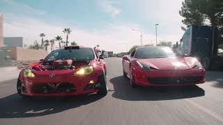 FerrariPowered Toyota Doing Donuts w Ryan Tuerck l The GT4586 [upl. by Adiehsar]