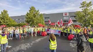 verdi Warnstreik Witt Weiden 200 Beschäftigte der Josef Witt GmbH haben ihre Arbeit niedergelegt [upl. by Siuraj]