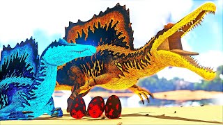 DOCUMENTÁRIO A Mãe Espinossauro Infértil Que Roubou Os Ovos de Tiranossauro Para  ARK DINOSSAURO [upl. by Lili778]