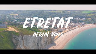 BEAUTIFUL AERIAL 4K VIDEO OF ETRETAT IN FRANCE [upl. by Wivinah]