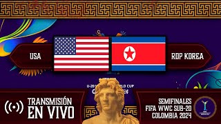 ESTADOS UNIDOS 🇺🇸 VS 🇰🇵 COREA DEL NORTE EN VIVO  MUNDIAL FEMENINO SUB20  POR FÚTBOL MAGNO [upl. by Swart]