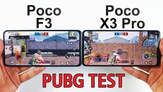 Xiaomi Poco F3 vs Poco X3 Pro PUBG MOBILE TEST  Snapdragon 870😈 vs Snapdragon 860👹 [upl. by Zamora]